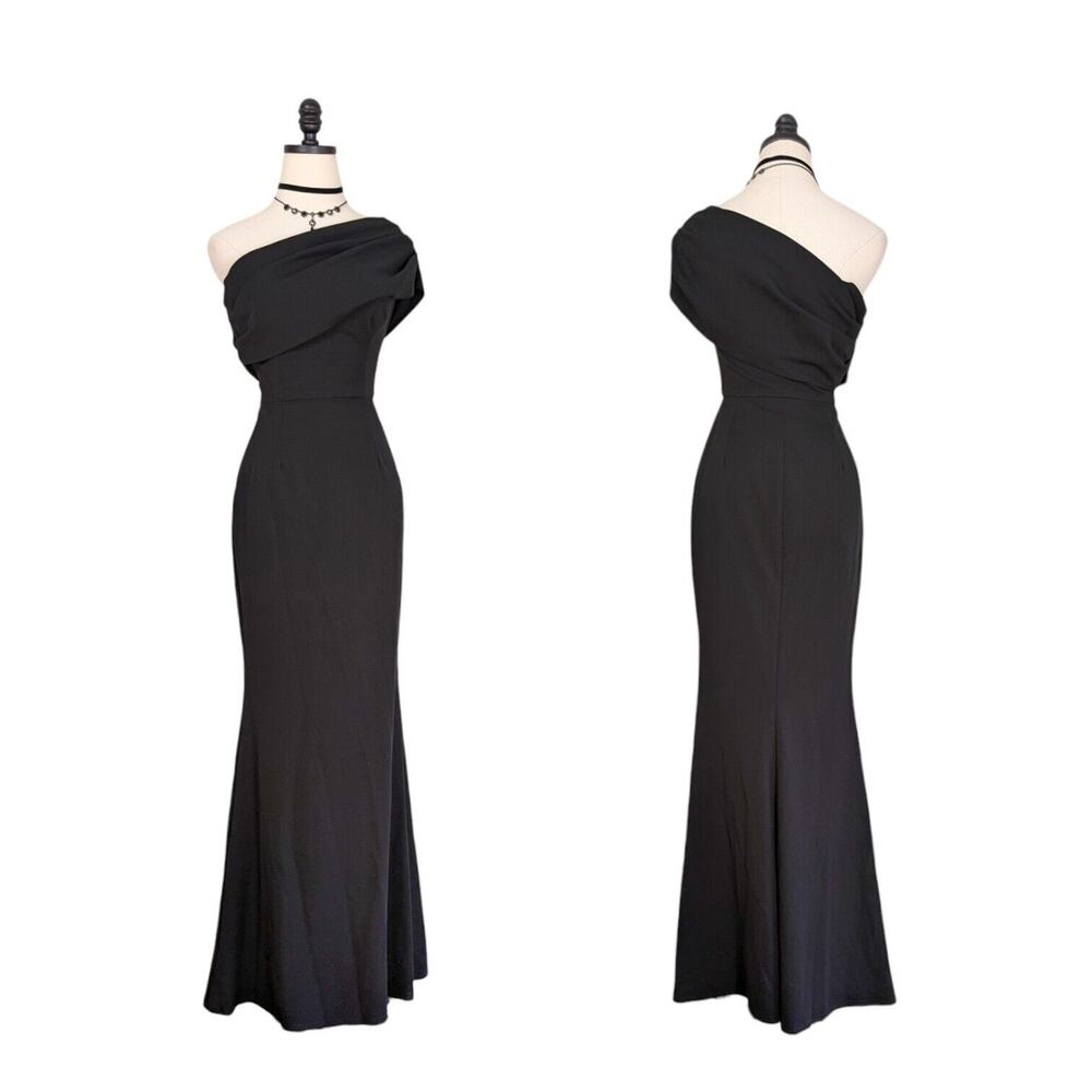 Katie May Layla Maxi Dress REVOLVE Prom Evening Formal Gown Mermaid Glam Black 4
